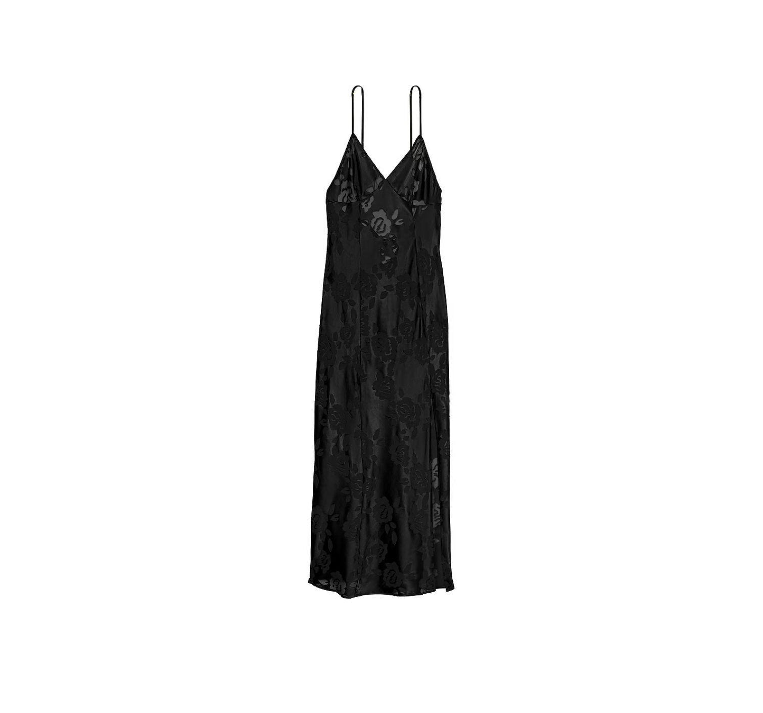 Пеньюар VS Archives Burnout Satin Slip Black