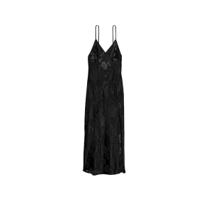 Пеньюар VS Archives Burnout Satin Slip Black