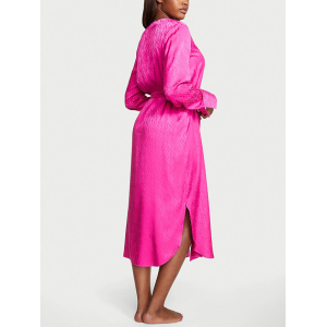 Халат Icon Satin Long Robe Fuchsia Frenzy