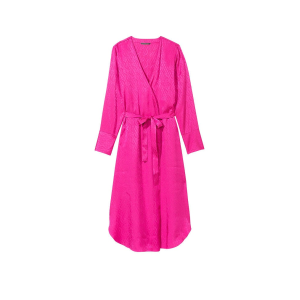 Халат Icon Satin Long Robe Fuchsia Frenzy