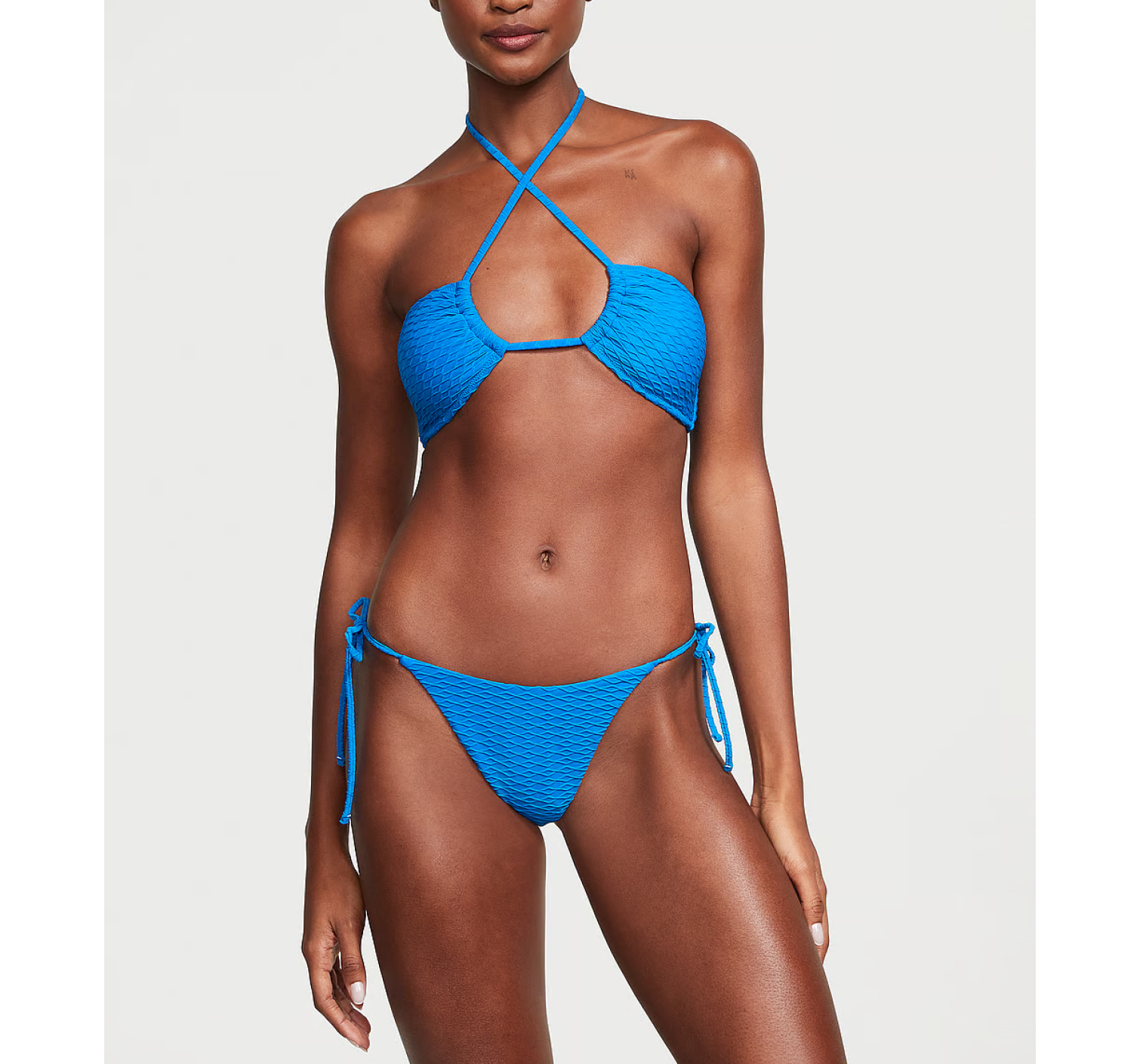 Купальник Mix Match Multiway Halter Bikini Top & Cheeky Bikini Bottom Shocking Blue
