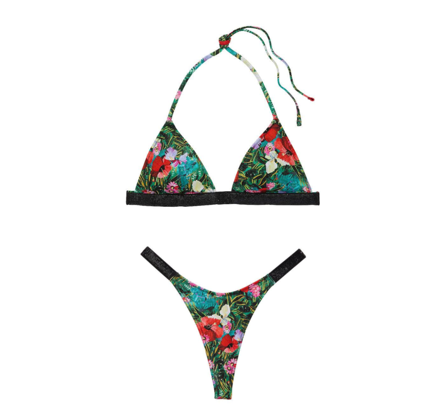 Купальник Shine Strap Triangle Bikini Tropical Floral
