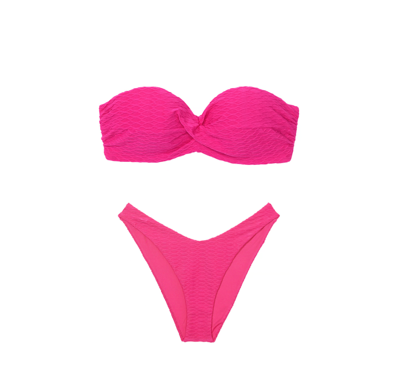 Купальник Mix & Match Twist Push-Up Bandeau Top & Brazilian Bikini Bottom Forever Pink