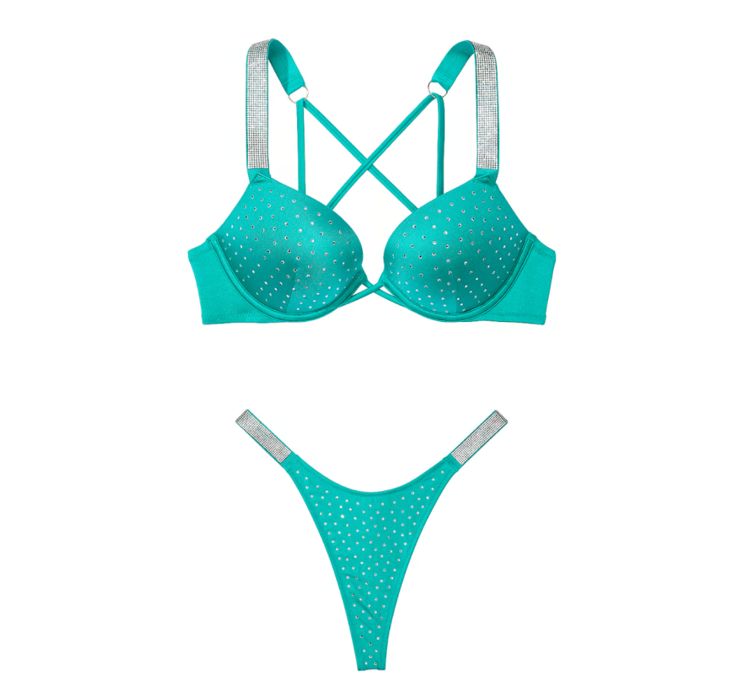 Купальник Shine Strap Bombshell Push-Up Bikini Top & Thong