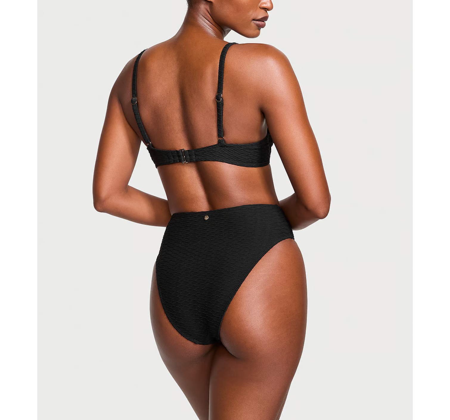 Купальник Mix & Match Icon Push-Up Bikini Top & Side-Tie Cheeky Bikini Bottom Black