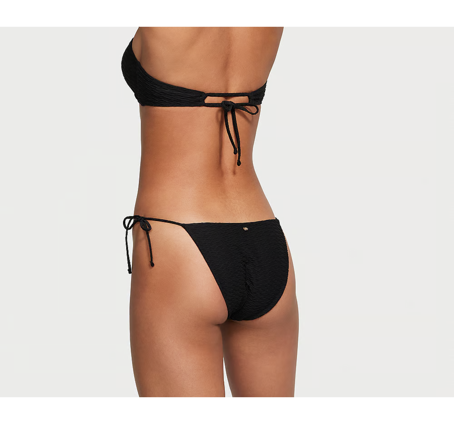 Купальник Mix & Match Icon Push-Up Bikini Top & Side-Tie Cheeky Bikini Bottom Black