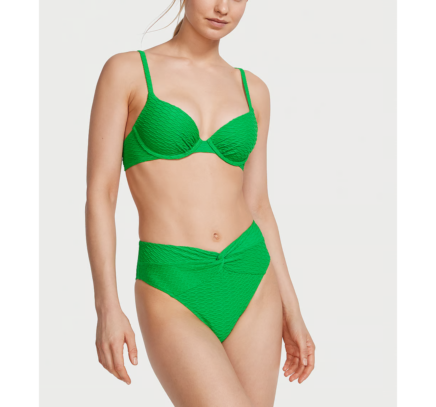 Купальник Mix & Match Icon Push-Up Bikini Top & Side-Tie Cheeky Bikini Bottom Jade Green