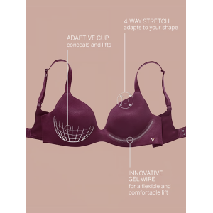 Бюстгальтер Infinity Flex Lightly Lined Wireless Plunge Bra Marzipan