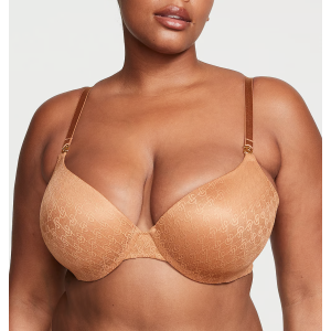 Комплект белья Icon by Victoria's Secret Push-Up Demi Bra Set Toffee