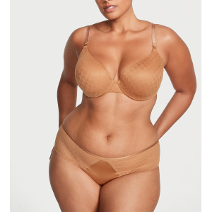 Комплект белья Icon by Victoria's Secret Push-Up Demi Bra Set Toffee