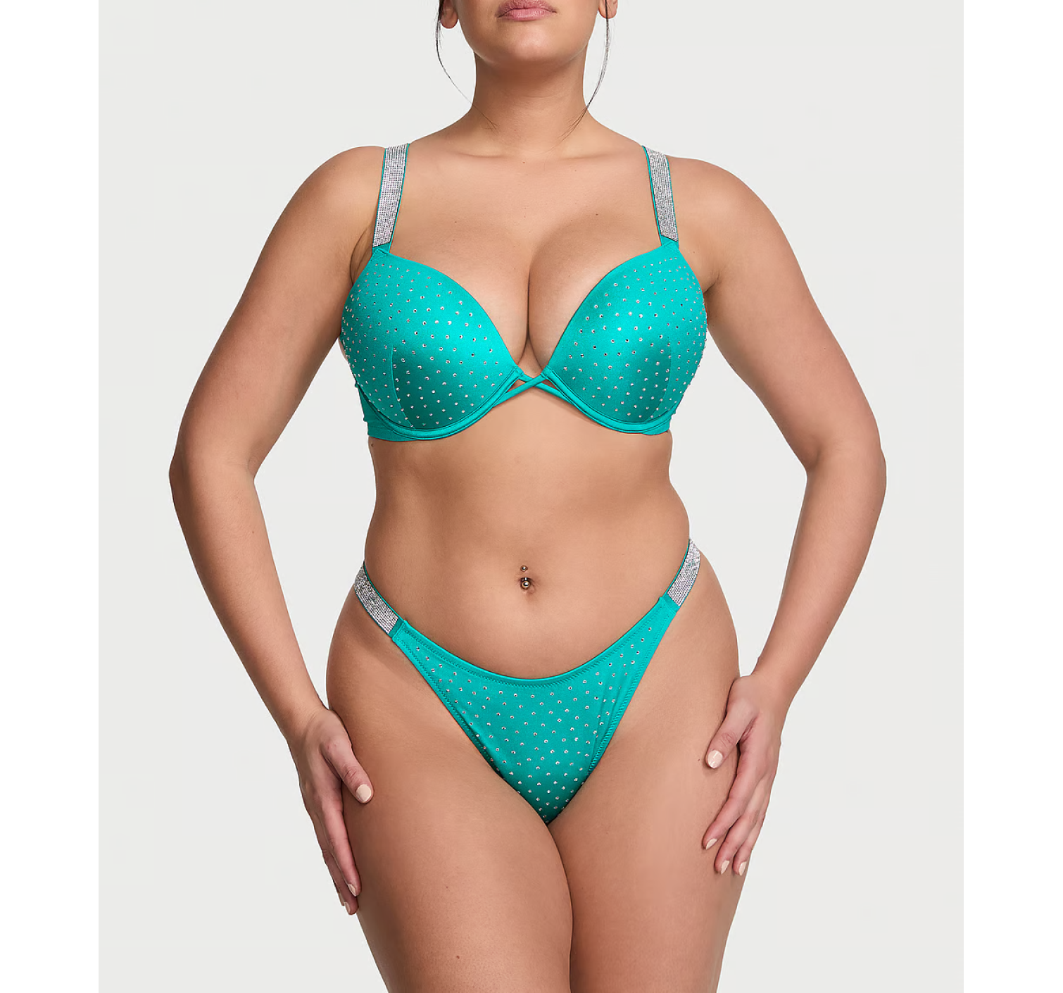 Купальник Shine Strap Bombshell Push-Up Bikini Top & Thong