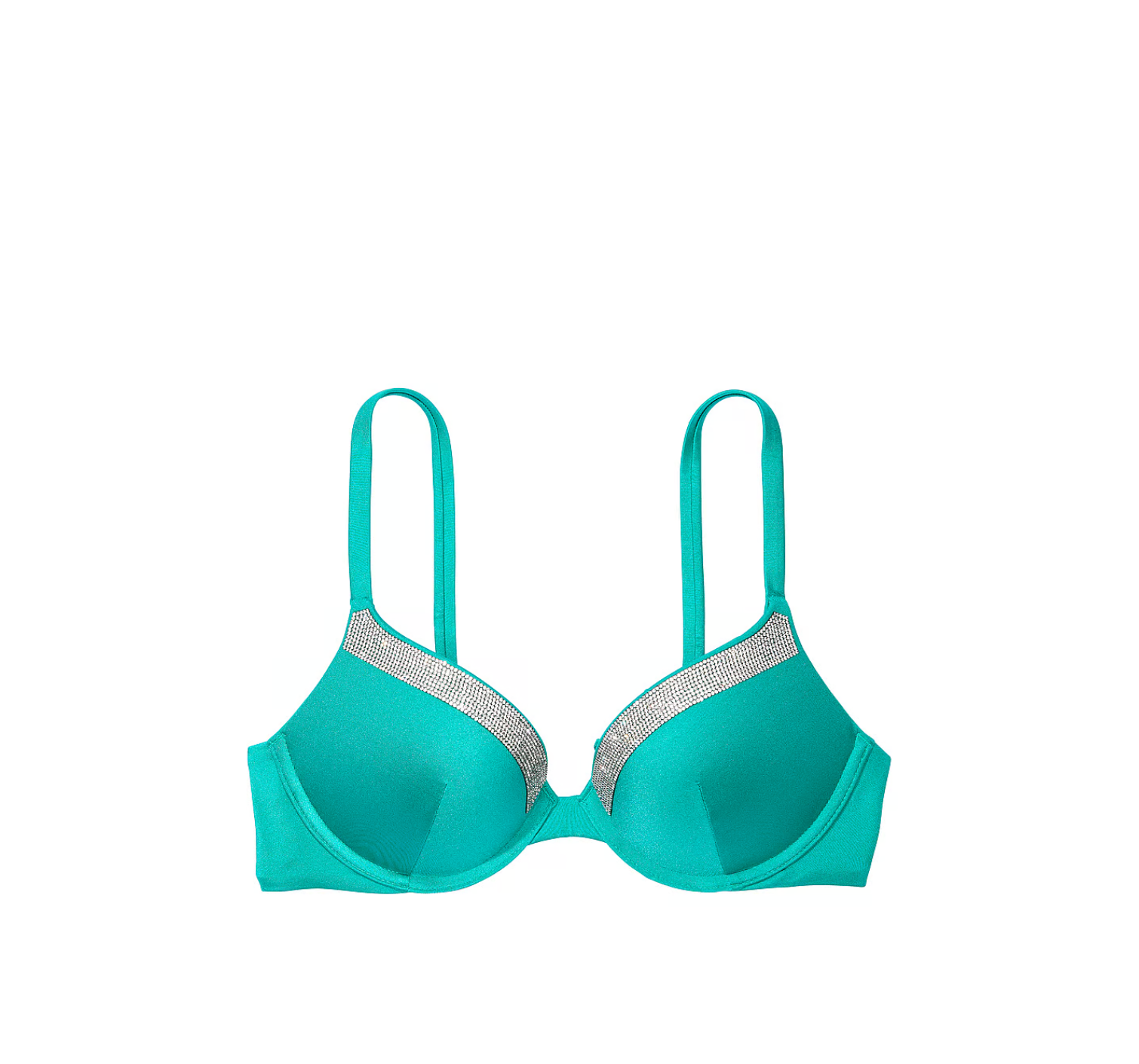 Купальник Shine-Trim Push-Up Bikini Top & Brazilian Bikini Bottom Capri Sea