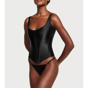 Комплект The Classic Silk Corset Set Black