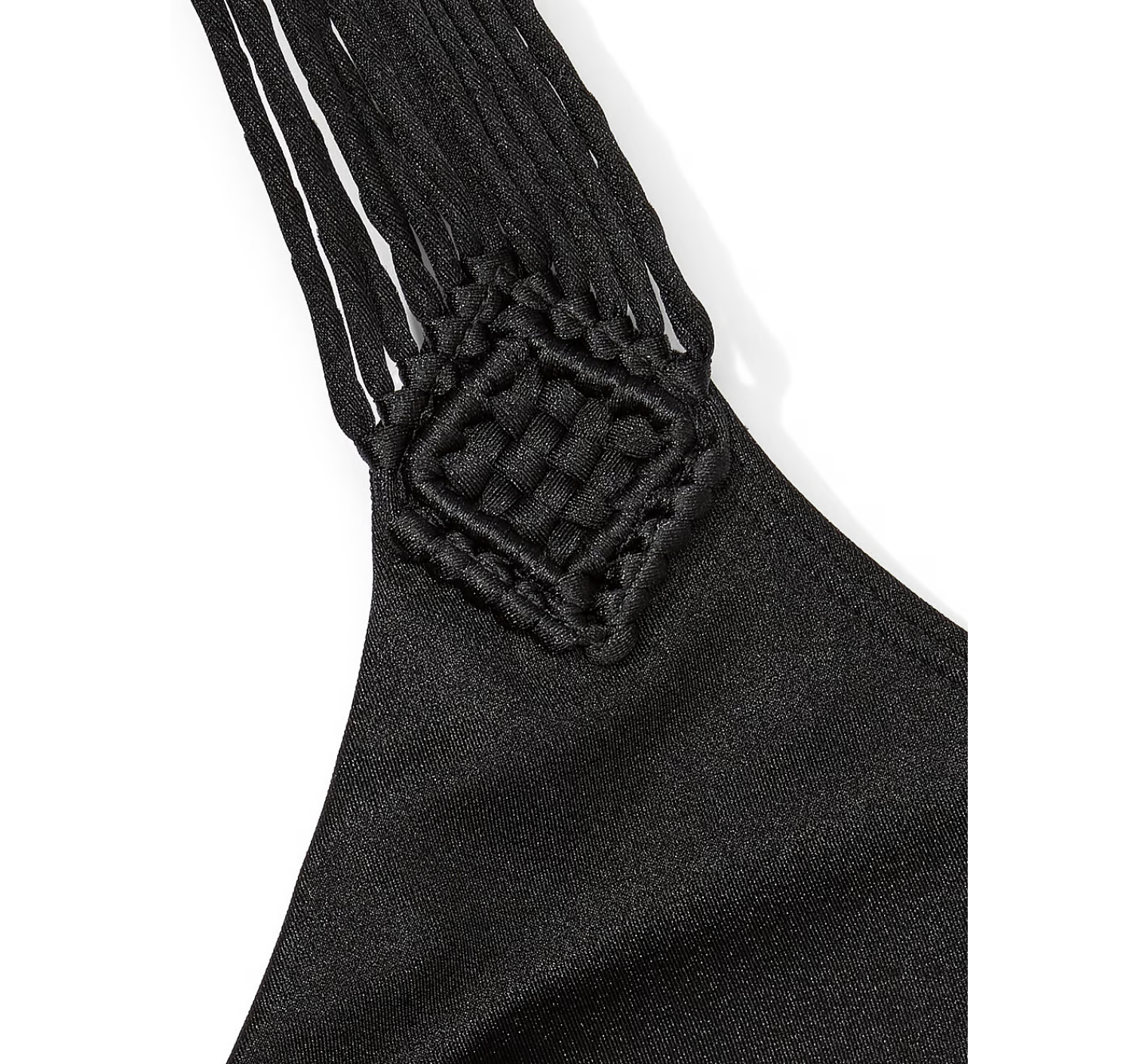 Купальник VS Archives Swim Macrame Fringe Monokini One-Piece Swimsuit