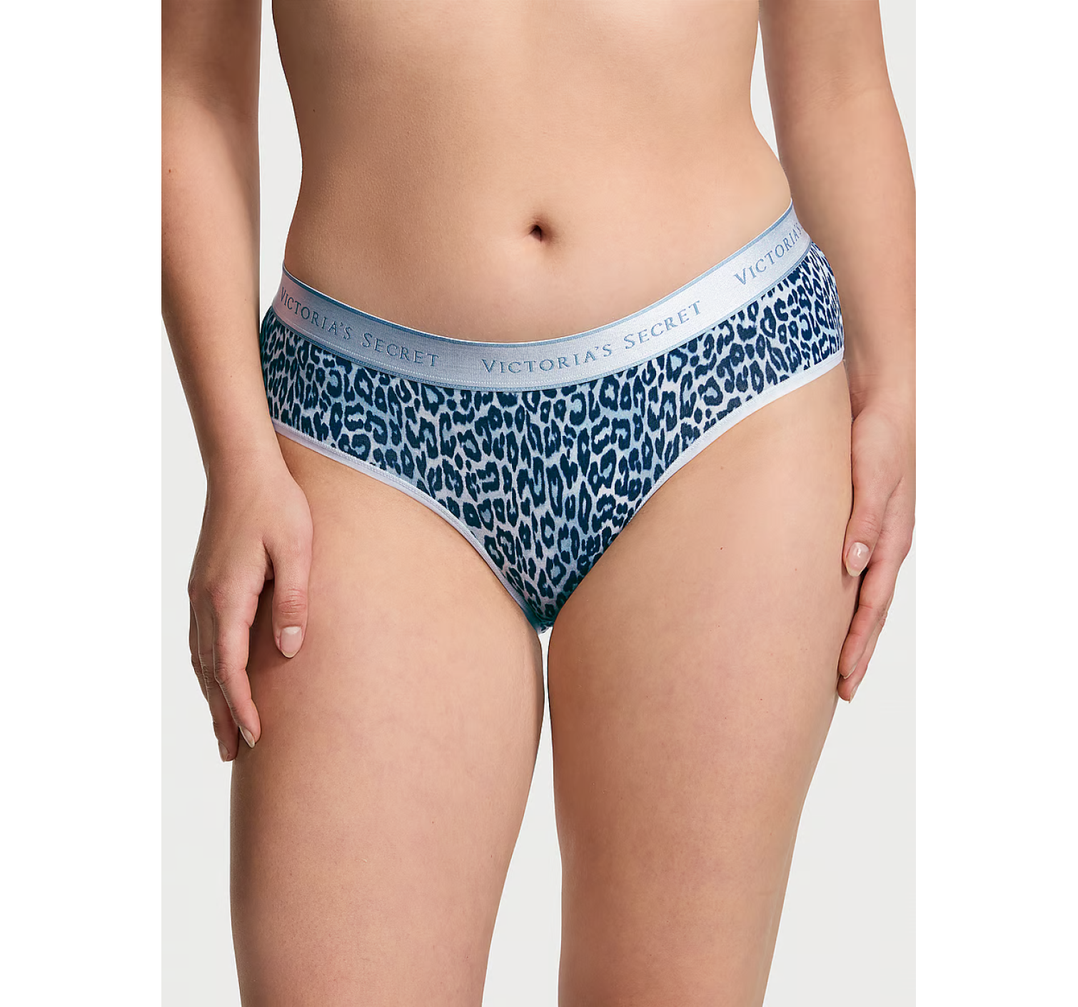 Трусики Logo Cotton Hiphugger Panty Blue Leo