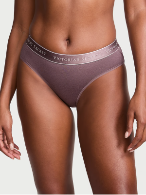 Трусики Logo Cotton Hi phugger Panty Brown
