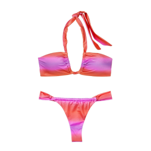 Купальник Twist Multiway Halter Bikini Top Twist Thong Bikini Bottom