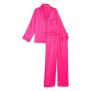 Піжама Satin Long Pajama Set Forever Pink