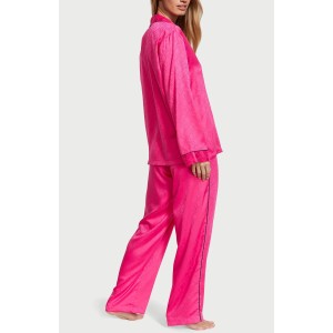 Піжама Satin Long Pajama Set Forever Pink