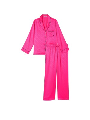 Піжама Satin Long Pajama Set Forever Pink