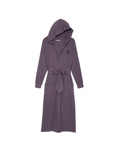Халат Victoria Secret Modal Terry Hooded Long Robe Grey