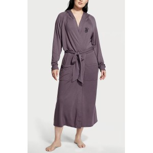Халат Victoria Secret Modal Terry Hooded Long Robe Grey