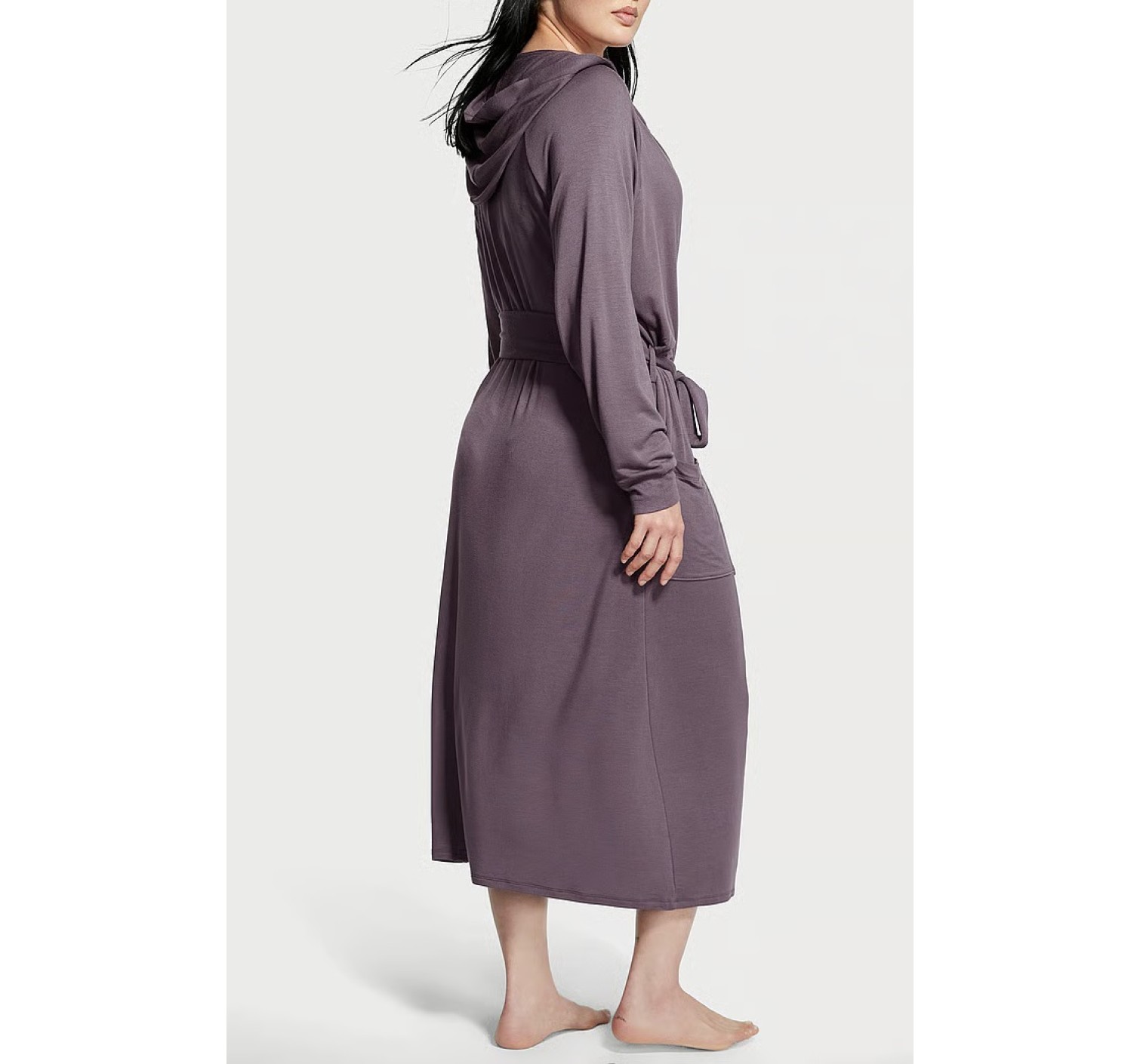 Халат Victoria Secret Modal Terry Hooded Long Robe Grey