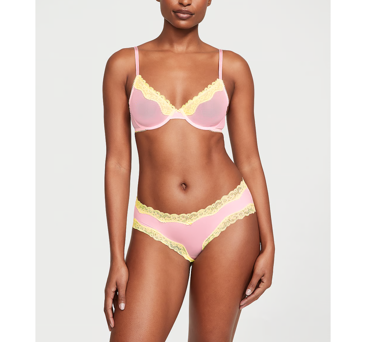 Комплект білизни Tease Unlined Demi Bra Set Pretty Blossom