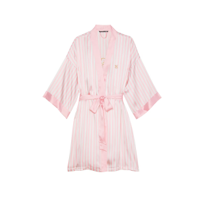 Сатиновий халат The Tour '23 Iconic Pink Stripe Robe Iconic Stripe