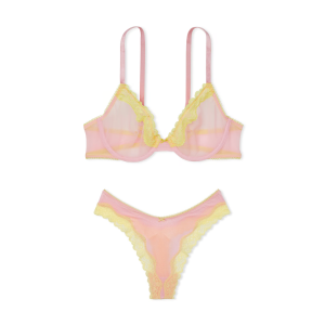 Комплект білизни Tease Unlined Demi Bra Set Pretty Blossom