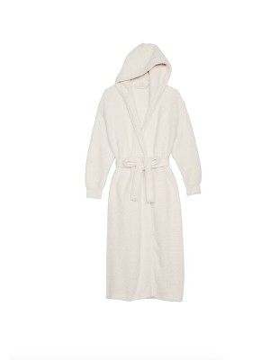 Халат Chenille Hooded Long Robe White Coral
