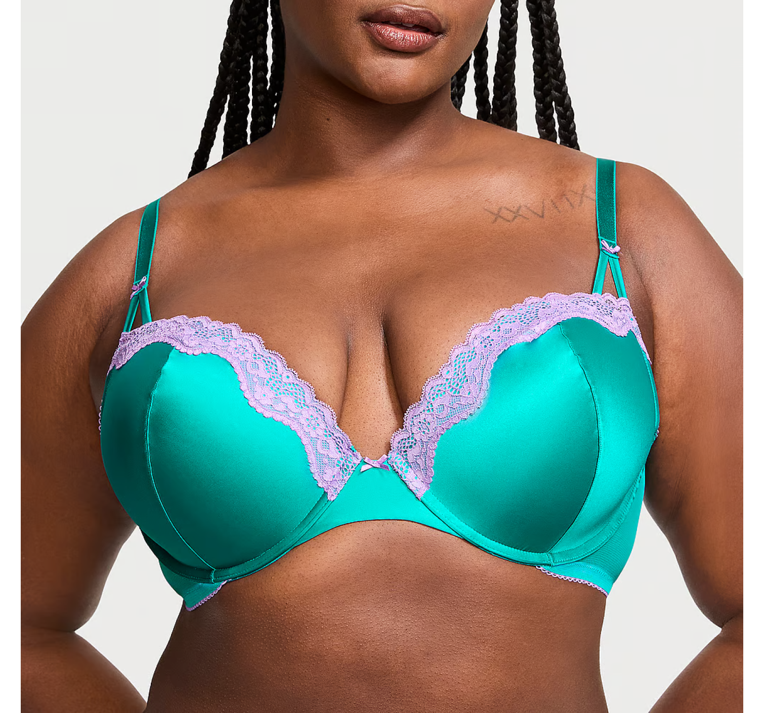 Комплект белья VICTORIA'S SECRET Tease Push-Up Bra Set Bikini Capri Sea