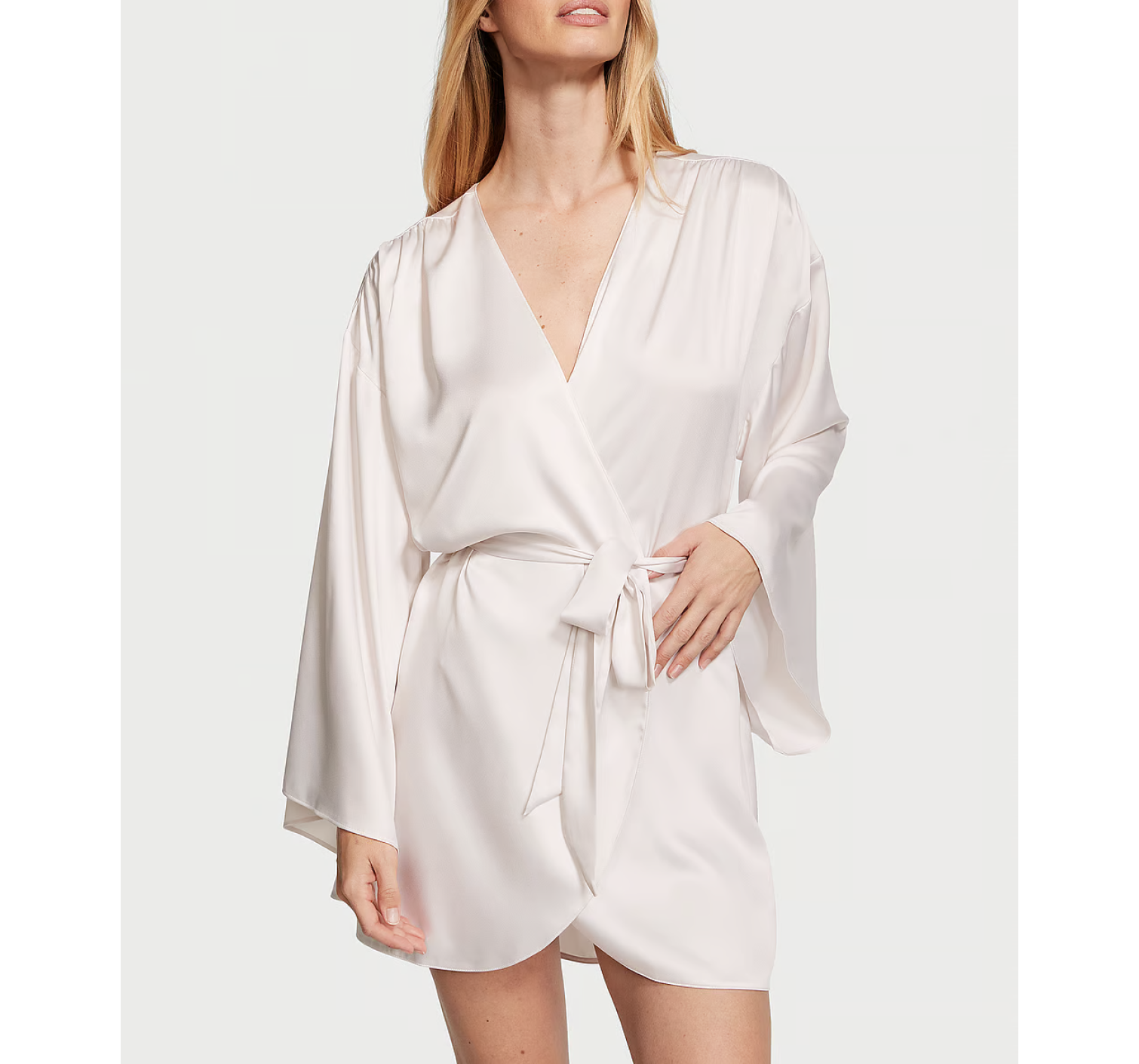 Сатиновий халат Bride Embellished Satin Short Robe