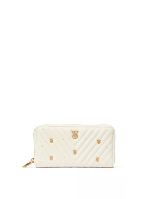 Кошелек Victoria’s Secret Large Wallet with Zip Biscotti Stud