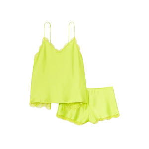 Піжама Satin Lace-Trim Cami Shorts Set