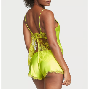 Піжама Satin Lace-Trim Cami Shorts Set