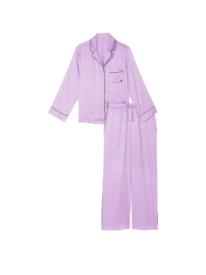 Піжама Satin Long Pajama Set Unicorn Purple