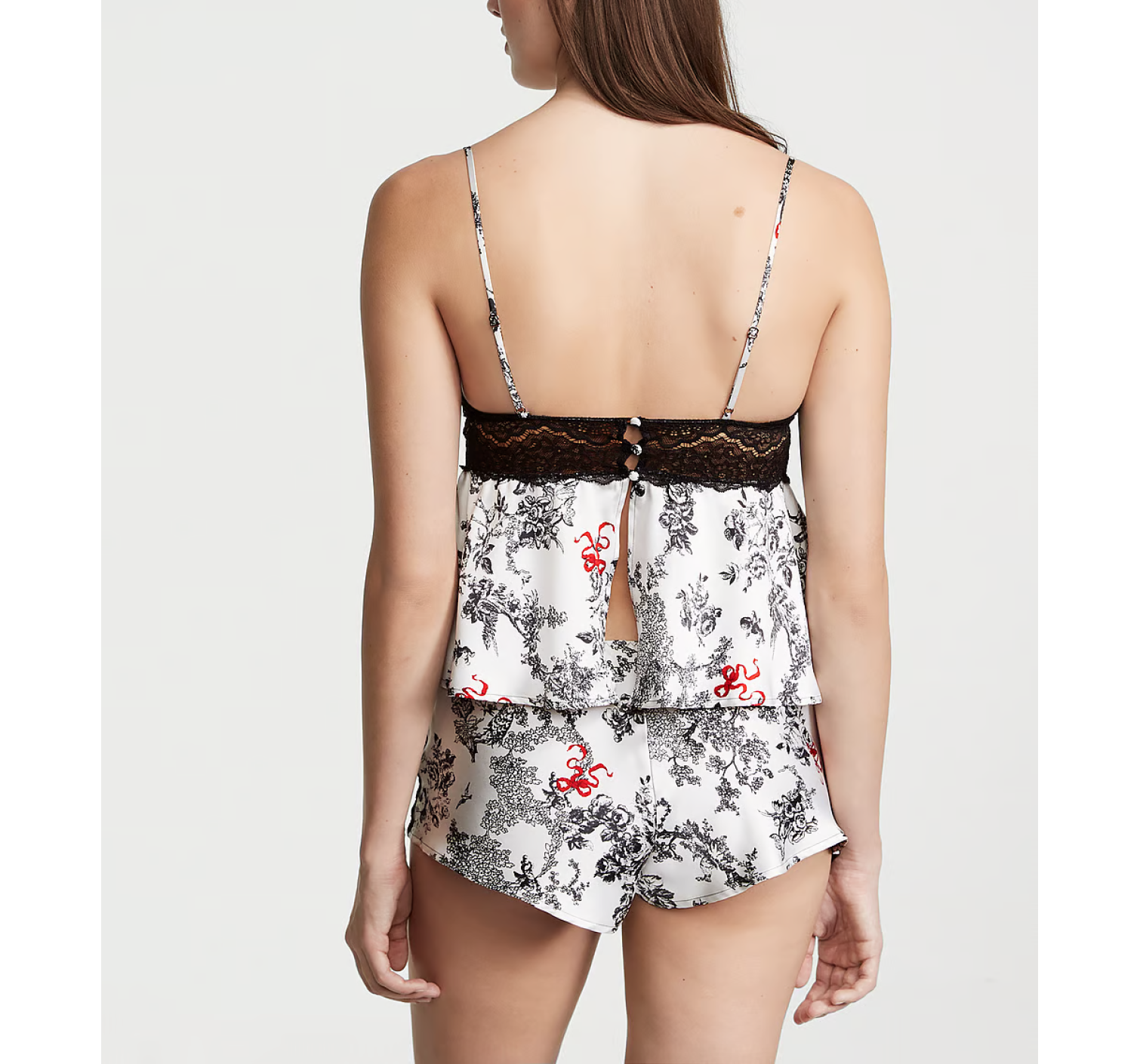 Пижама Stretch Lace & Satin Cami Set Porcelain Toile