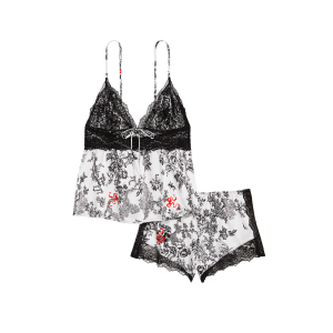 Пижама Stretch Lace & Satin Cami Set Porcelain Toile