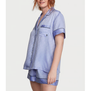 Піжама Satin Short Pajama Set Blue Crescent