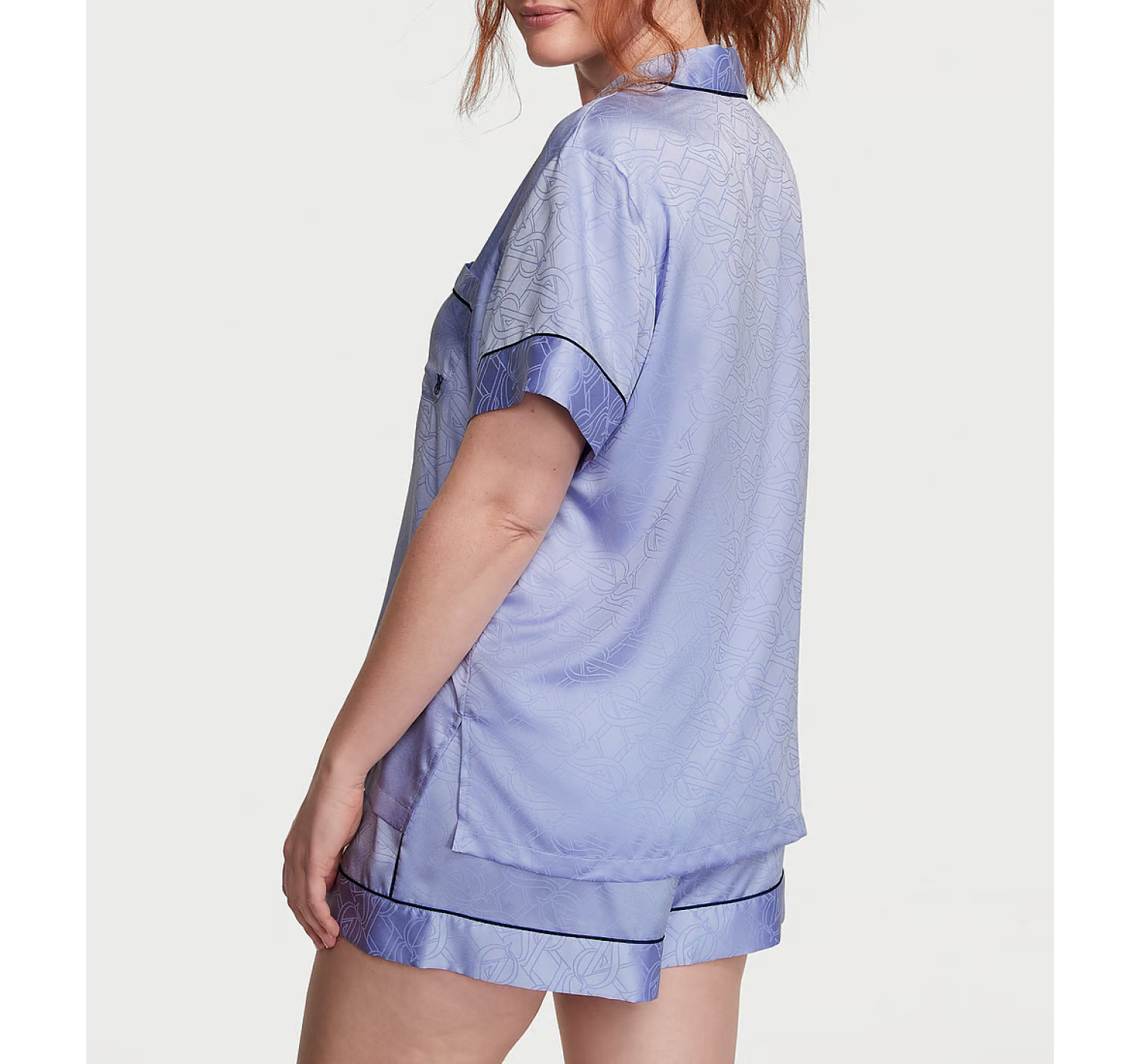 Піжама Satin Short Pajama Set Blue Crescent