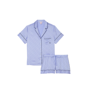 Піжама Satin Short Pajama Set Blue Crescent