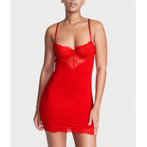 Пеньюар Modal & Lace Cupped Mini Slip Dress Lipstick