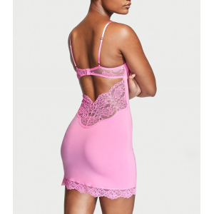 Пеньюар Modal & Lace Cupped Mini Slip Dress Pink