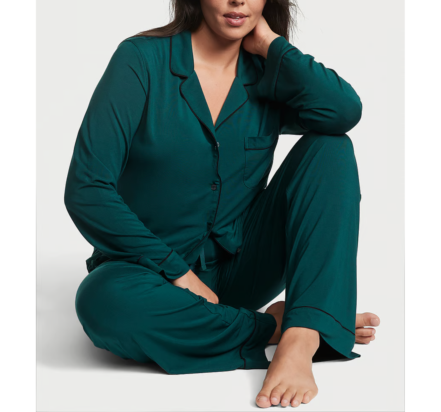 Пижама Modal Long Pajama Set Green