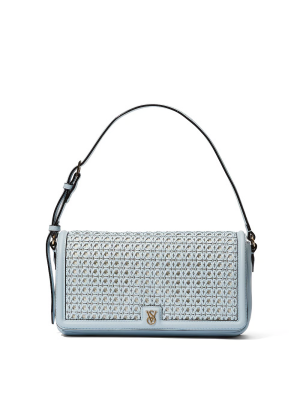 Сумка Baguette Shoulder Bag Blue Woven