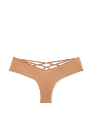 Трусики Strappy-Back High-Leg Cheeky Panty Beige