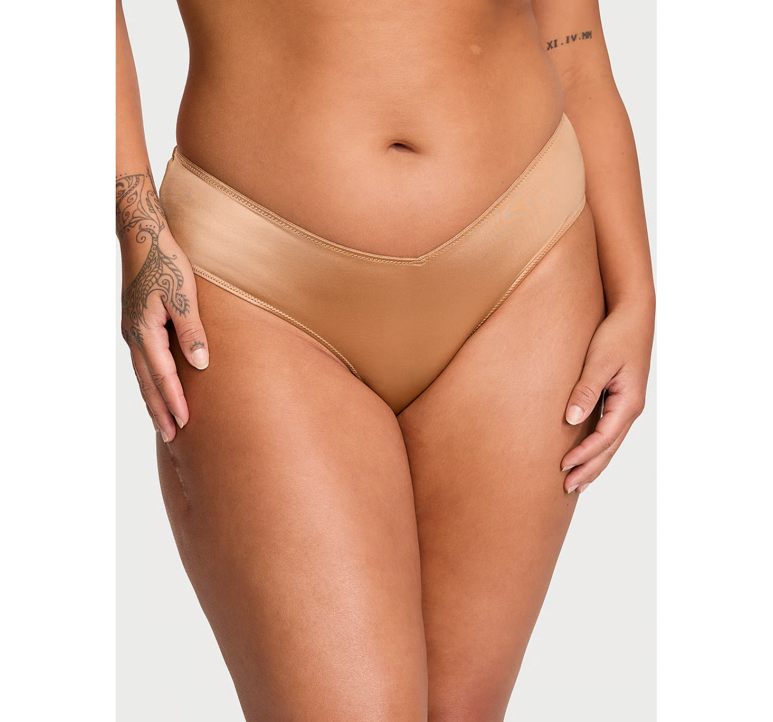 Трусики Strappy-Back High-Leg Cheeky Panty Beige