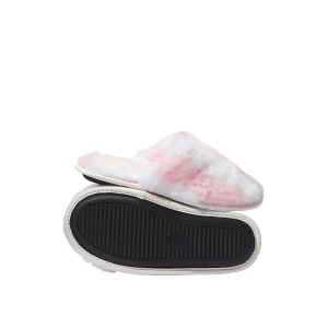 Домашні капці Closed-Toe Faux Fur Slippers Stripe