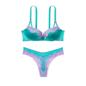 Комплект белья VICTORIA'S SECRET Tease Push-Up Bra Set Bikini Capri Sea